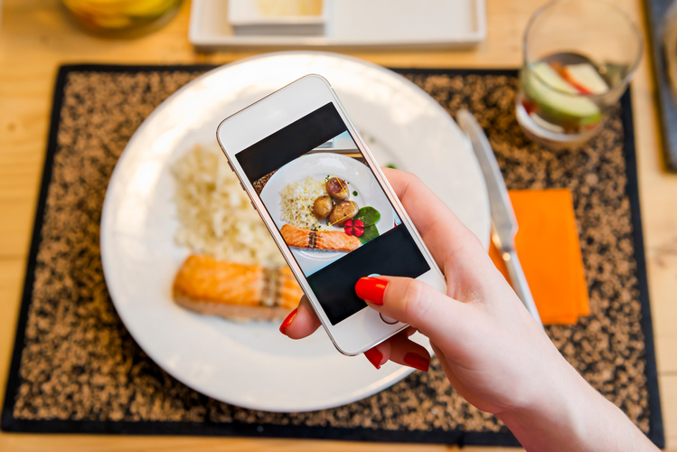 prise de photo pour post instagram