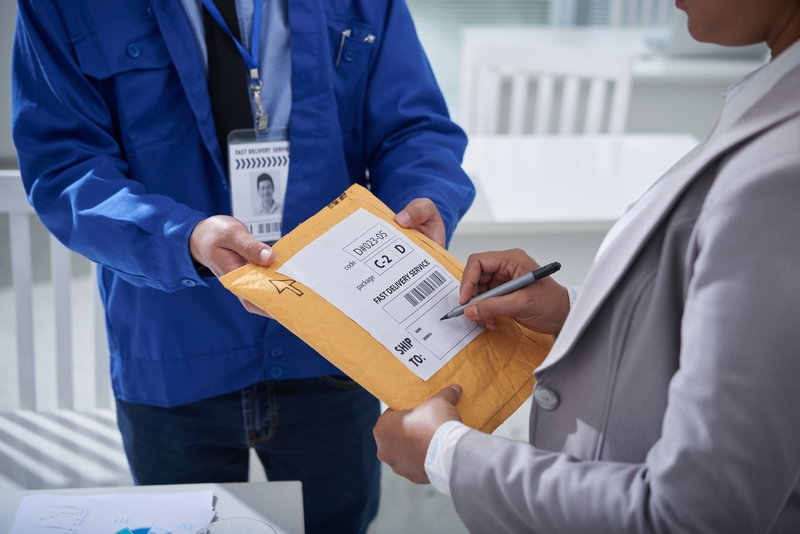 réception de courrier pour une entreprise